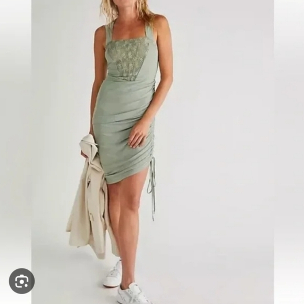 Intimately Free People Corset Convertible Dress" in the color Sage Green Size M